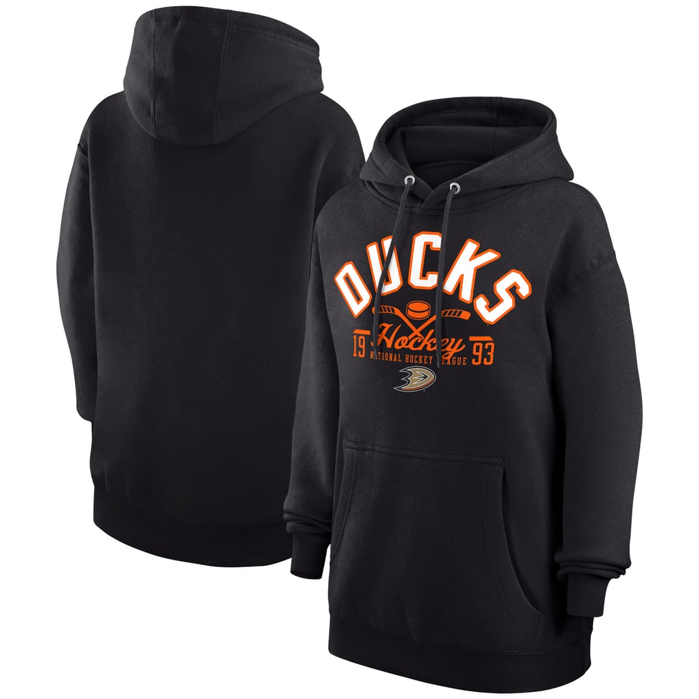  Anaheim Ducks Starter Puck Pullover Hoodie - Black