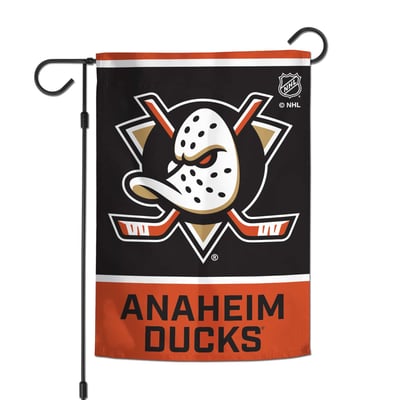 Anaheim Ducks WinCraft 12' x 18' Deluxe Double-Sided Garden Flag