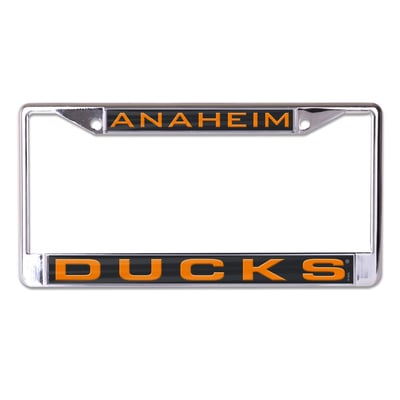Anaheim Ducks WinCraft Laser Cut Metal License Plate Frame