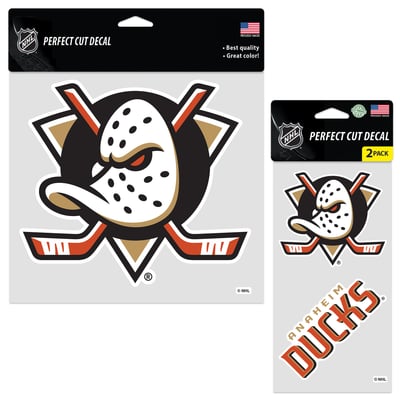 Anaheim Ducks WinCraft Perfect Cut Decal Two-Pack Set
