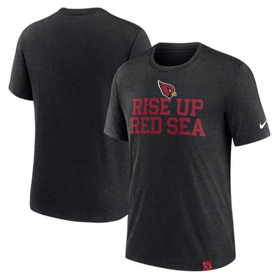 Arizona Cardinals Nike Blitz Tri-Blend T-Shirt - Heather Black