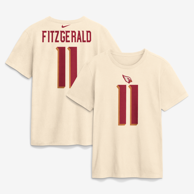 Larry Fitzgerald Arizona Cardinals Nike Rivalries Collection Player Name & Number T-Shirt - Natural