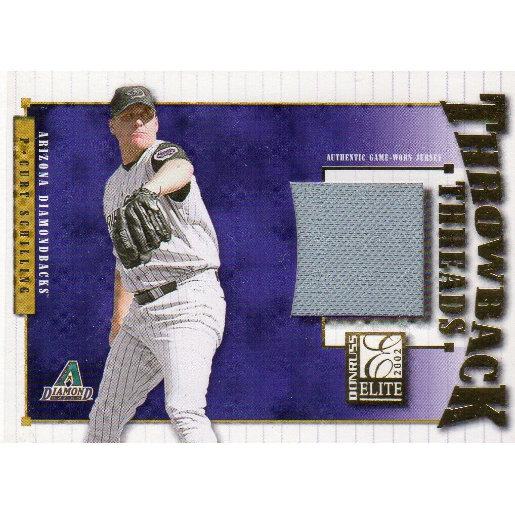 2002 Donruss Elite Throwback Threads #22 Curt Schilling