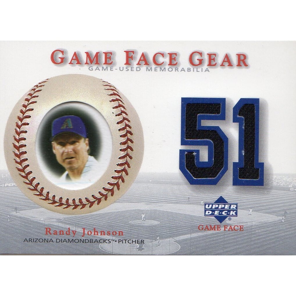 2003 Upper Deck Game Face Gear #RJ Randy Johnson