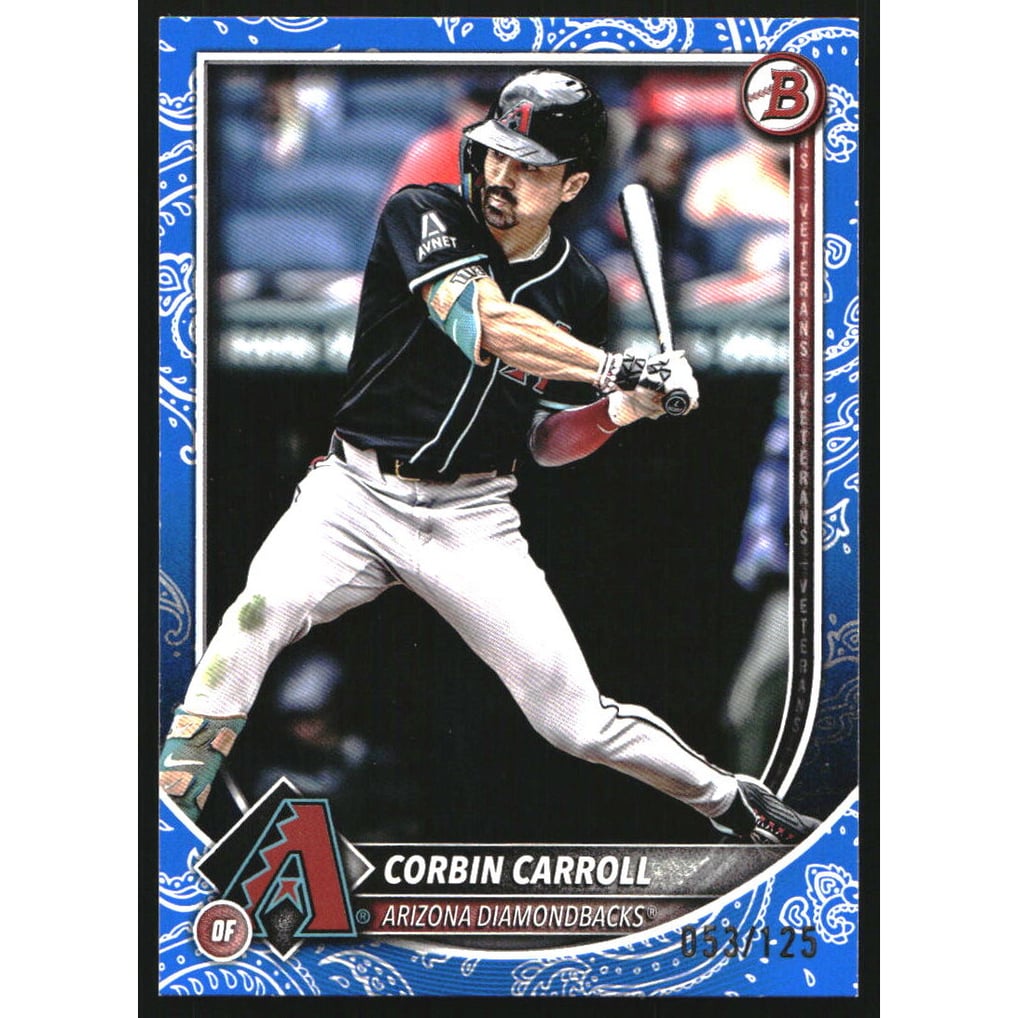 2025 Bowman Blue Pattern #96 Corbin Carroll