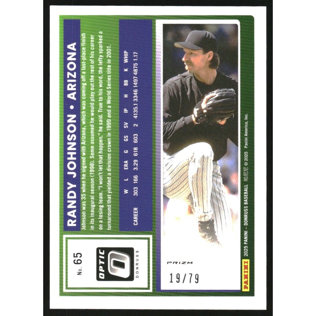 2025 Donruss Optic Orange Scope #65 Randy Johnson