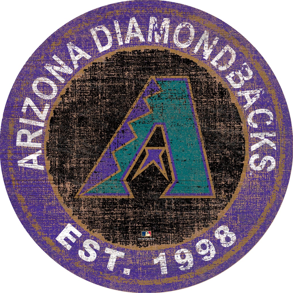 Arizona Diamondbacks 24'' Round Heritage Logo Sign