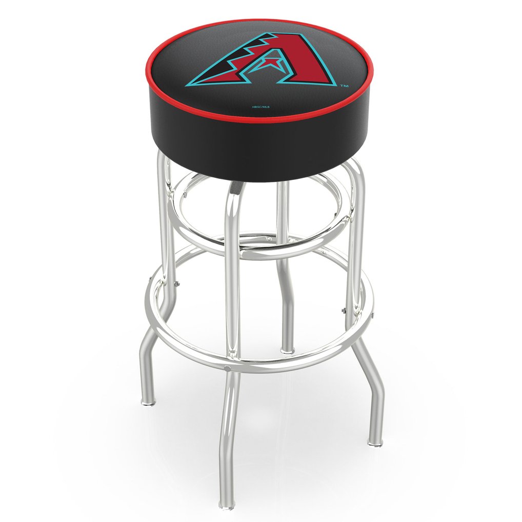 Arizona Diamondbacks 30" Double Ring Chrome Swivel Counter Stool