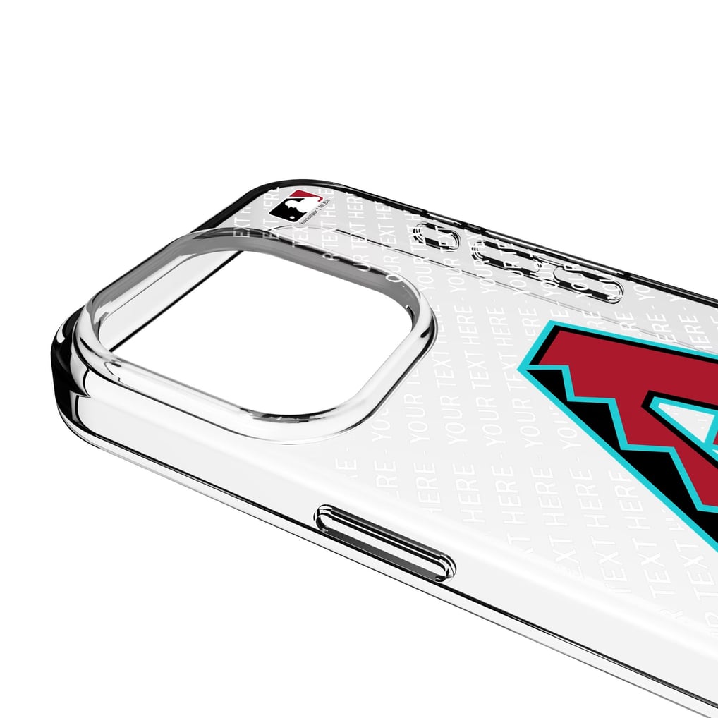 Arizona Diamondbacks Endzone Design iPhone Clear Case