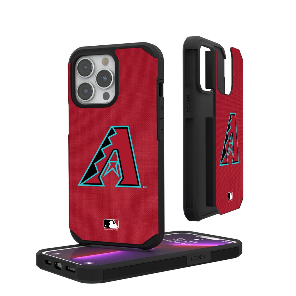 Arizona Diamondbacks iPhone Solid Design Rugged Case