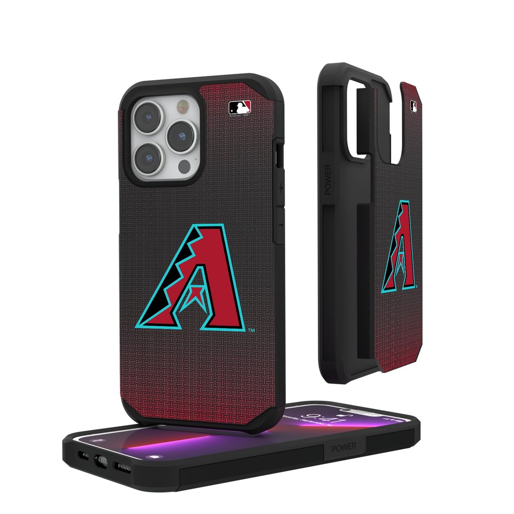Arizona Diamondbacks Linen Logo iPhone Rugged Case