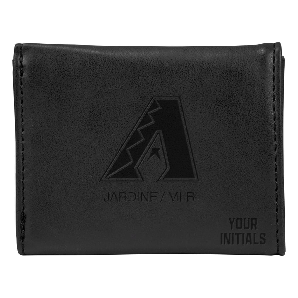 Arizona Diamondbacks Personalized Trifold Wallet - Black