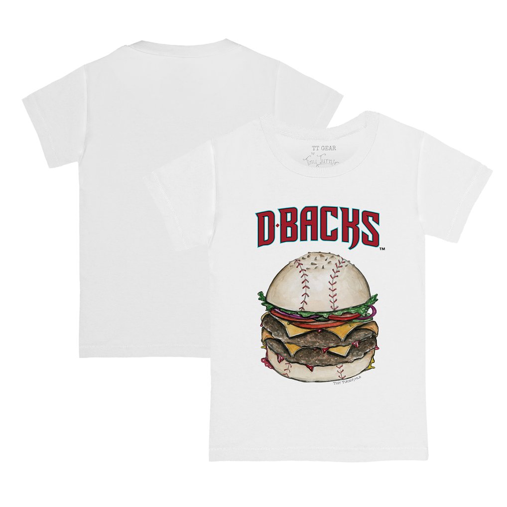 Arizona Diamondbacks Tiny Turnip Infant Burger T-Shirt - White