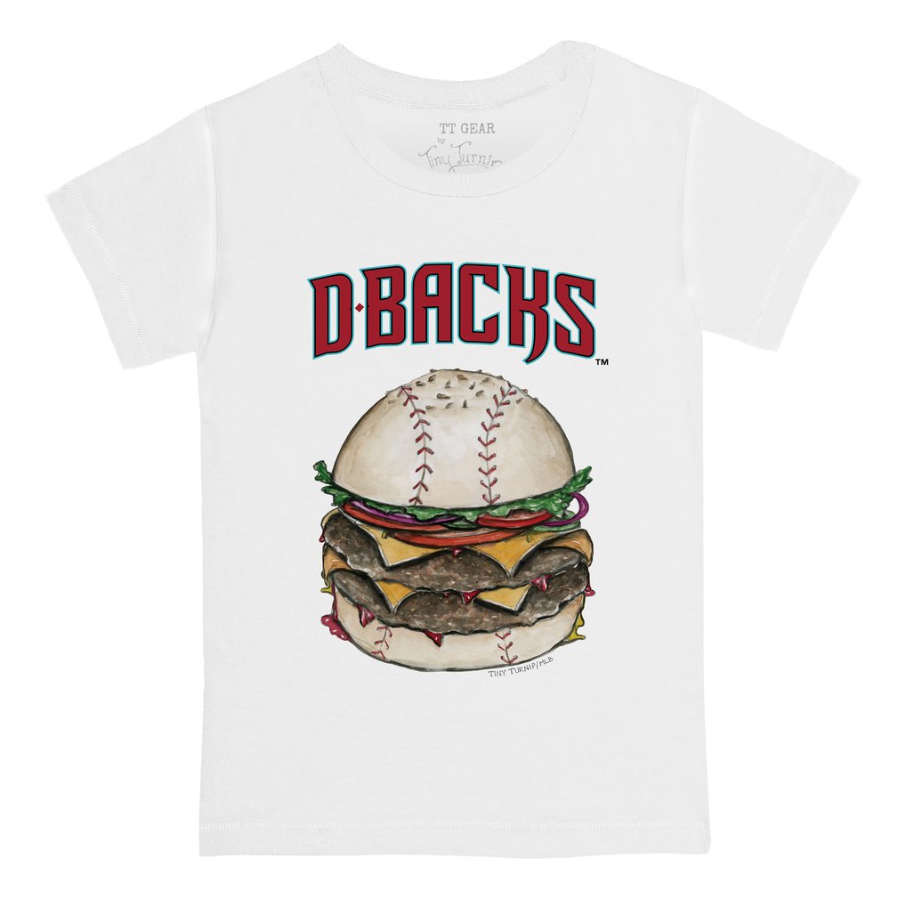 Arizona Diamondbacks Tiny Turnip Infant Burger T-Shirt - White