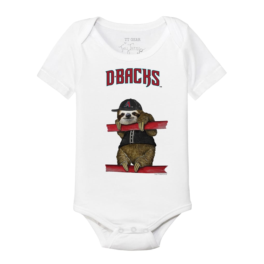 Arizona Diamondbacks Tiny Turnip Infant Sloth Bodysuit - White