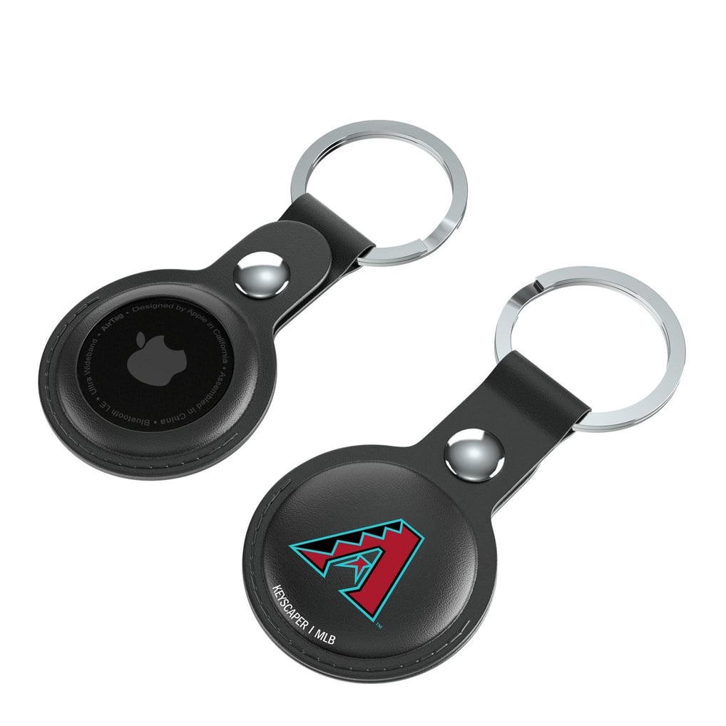 Arizona Diamondbacks Keyscaper Black Leatherette AirTag Holder 2-Pack