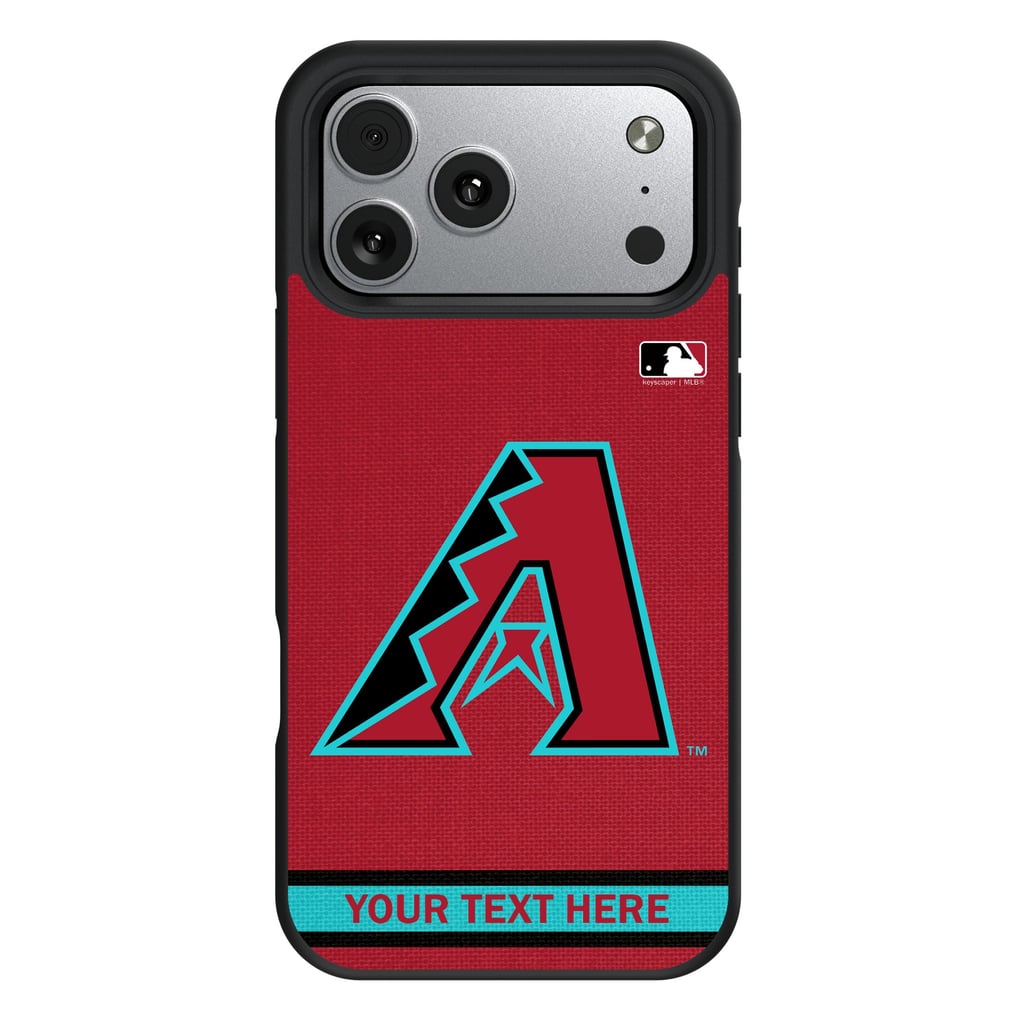 Arizona Diamondbacks Keyscaper Personalized Bump Case with 8.2ft Drop Protection