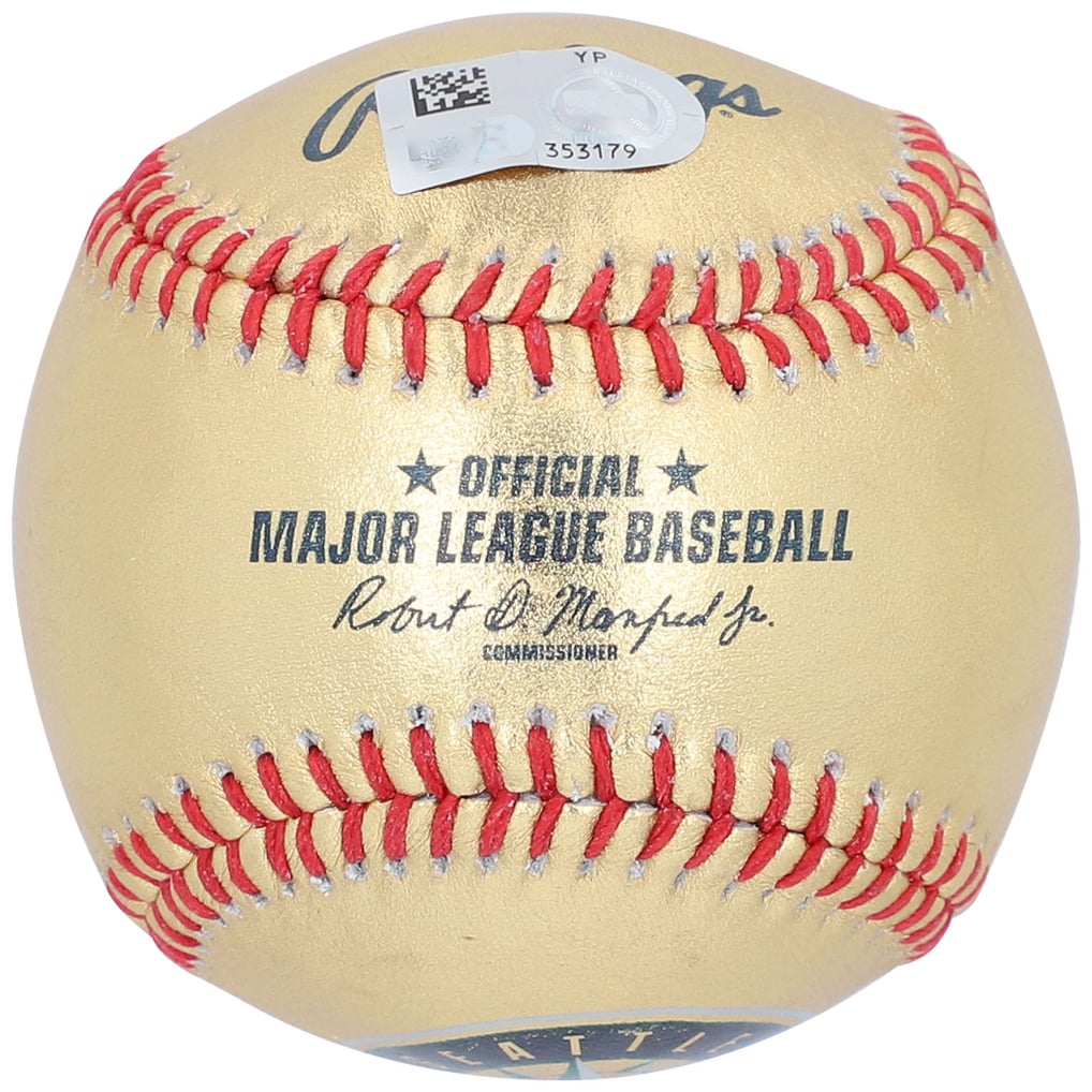 Kyle Lewis Seattle Mariners Fanatics Authentic Autographed Gold Leather Baseball
