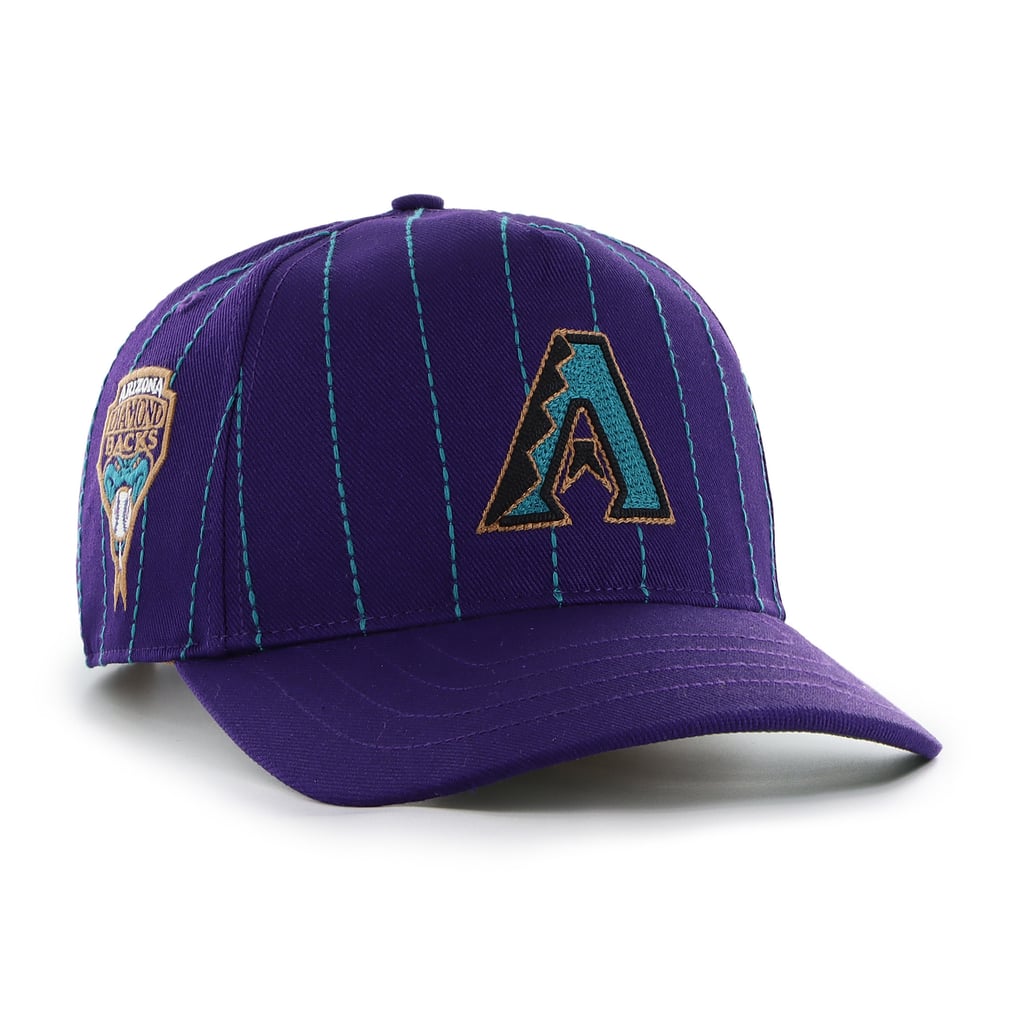 Arizona Diamondbacks '47 x Rawlings Pinstripe Hitch Adjustable Hat - Purple