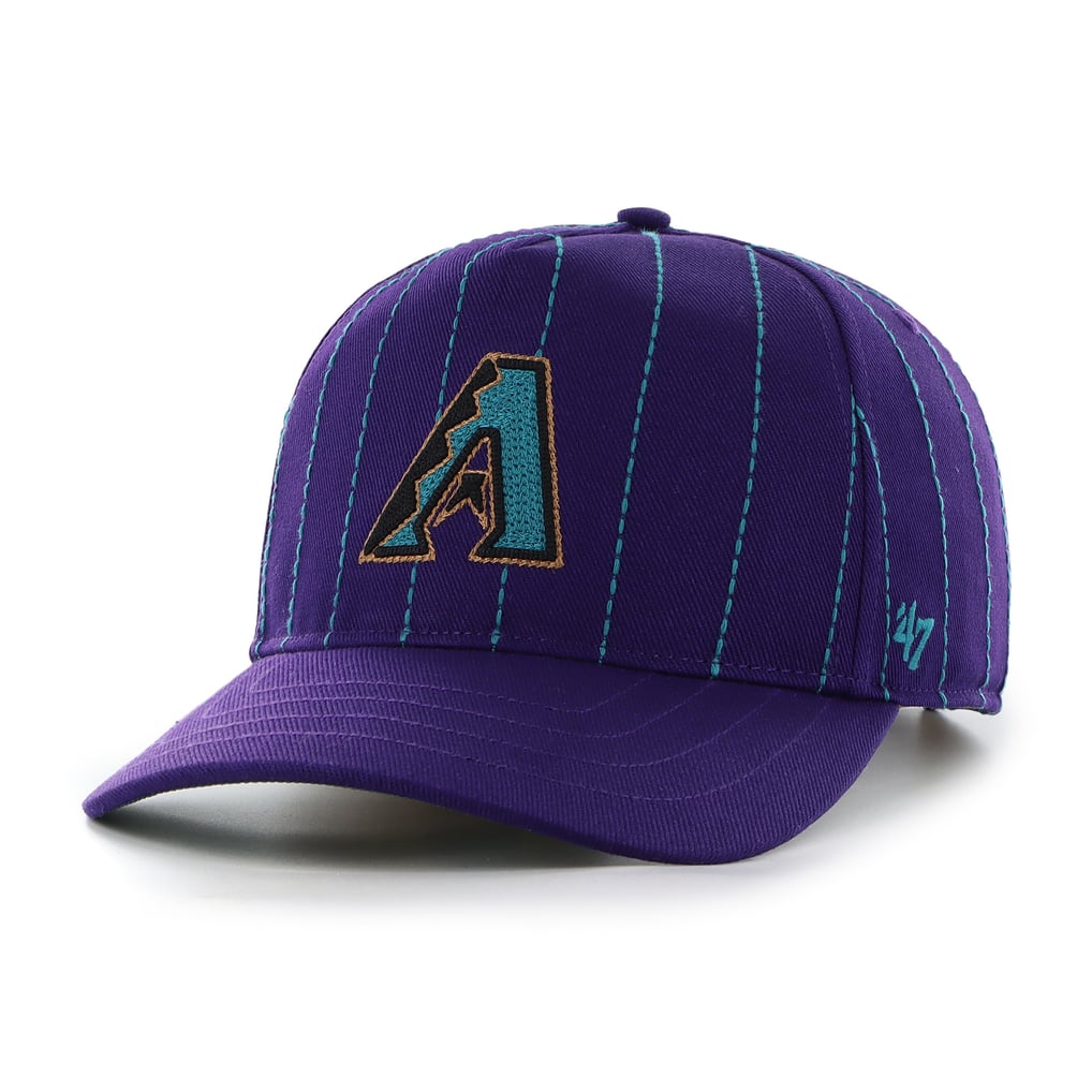 Arizona Diamondbacks '47 x Rawlings Pinstripe Hitch Adjustable Hat - Purple