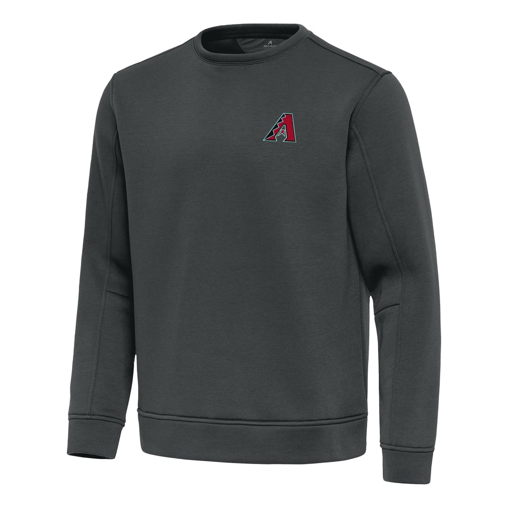 Arizona Diamondbacks Antigua Relevant Lightweight Pullover Sweatshirt - Pewter