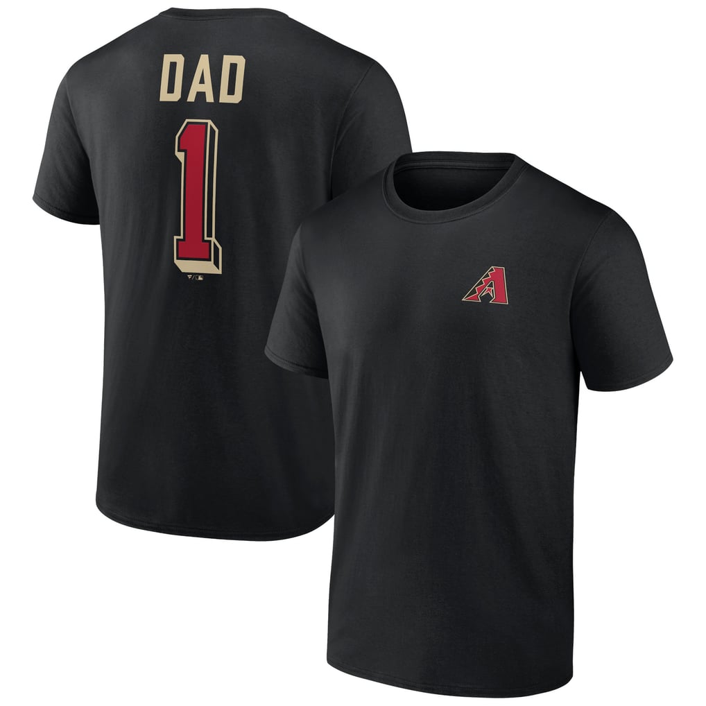 Arizona Diamondbacks Number One Dad T-Shirt - Black