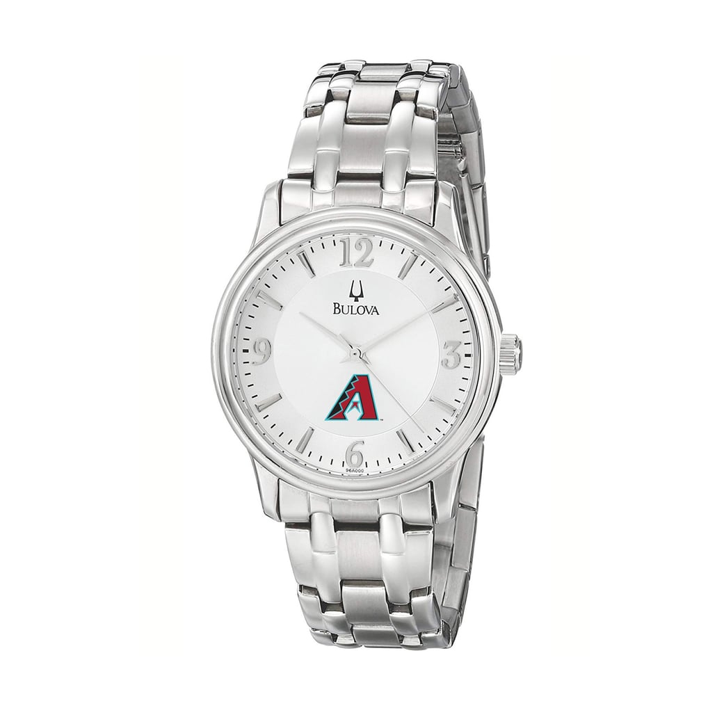 Arizona Diamondbacks Bulova Stainless Steel Watch - Silver