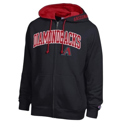  Arizona Diamondbacks Champion Fleece Full-Zip Hoodie - Black
