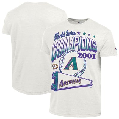 Arizona Diamondbacks Champion Winning Tradition Cooperstown Collection Tri-Blend T-Shirt - Cream