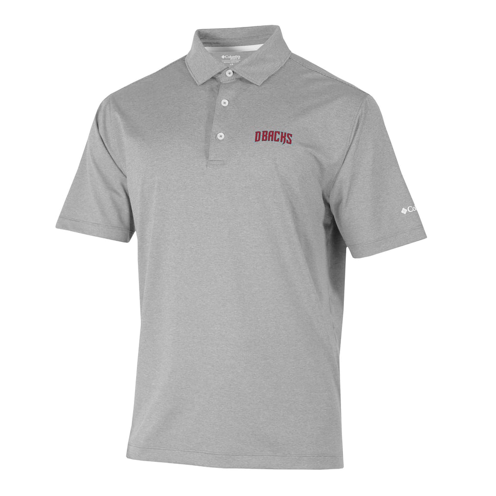  Arizona Diamondbacks Columbia Sand Tee Polo - Gray