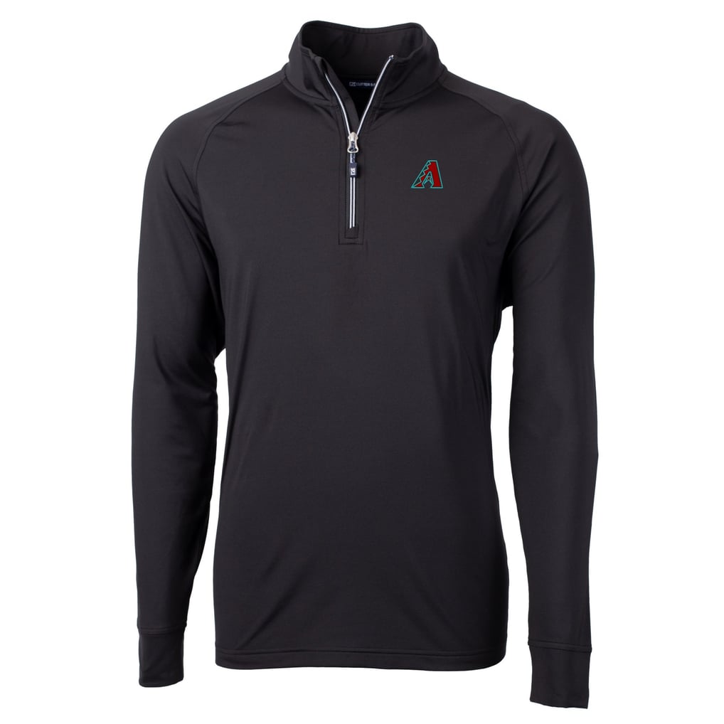  Arizona Diamondbacks Cutter & Buck Adapt Eco Knit Recycled Quarter-Zip Pullover Top - Black