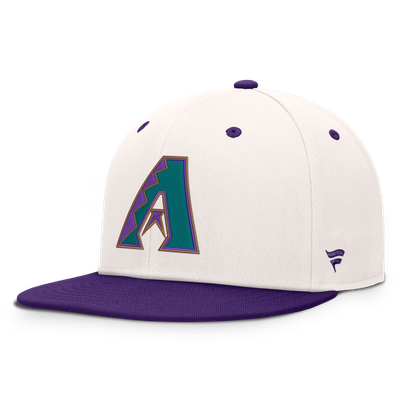  Arizona Diamondbacks Fanatics Heritage Ballpark Snapback Hat - Cream/Purple