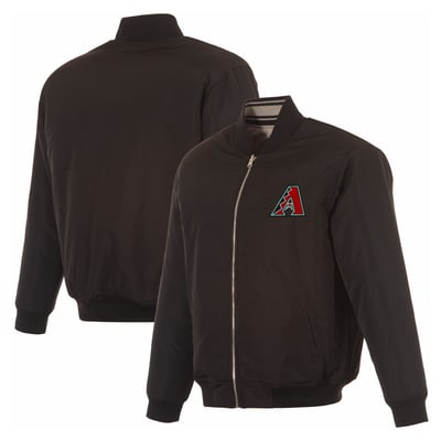  Arizona Diamondbacks JH Design Full-Zip Reversible Flight Jacket - Black