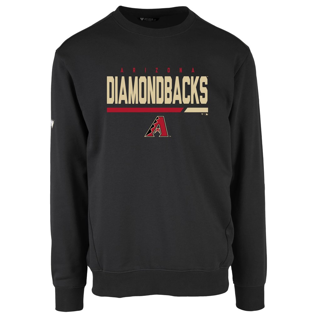 Arizona Diamondbacks Levelwear Zane Fleece Pullover Sweatshirt - Black
