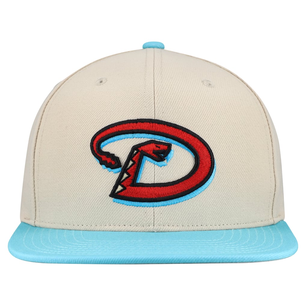 Arizona Diamondbacks Mitchell & Ness Basic Flip Snapback Hat - Cream
