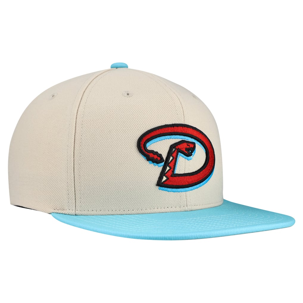 Arizona Diamondbacks Mitchell & Ness Basic Flip Snapback Hat - Cream