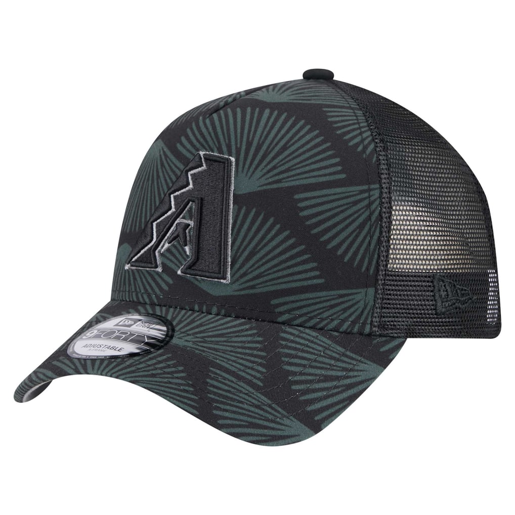  Arizona Diamondbacks New Era 9FORTY A-Frame Trucker Adjustable Hat - Black