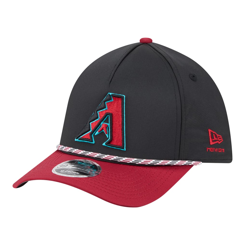 Arizona Diamondbacks New Era Rope M-Crown A-Frame 39THIRTY Flex Hat - Black/Red