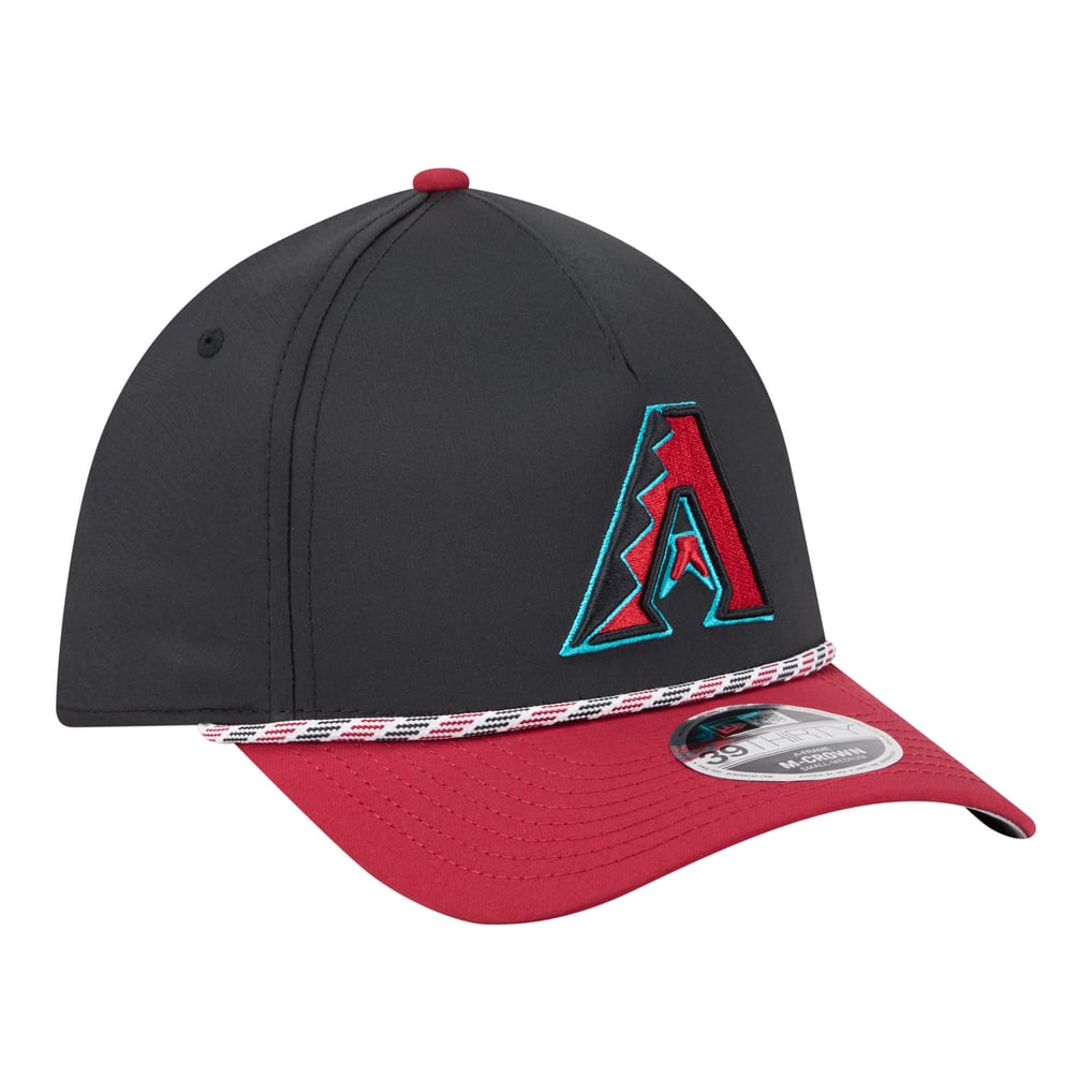 Arizona Diamondbacks New Era Rope M-Crown A-Frame 39THIRTY Flex Hat - Black/Red