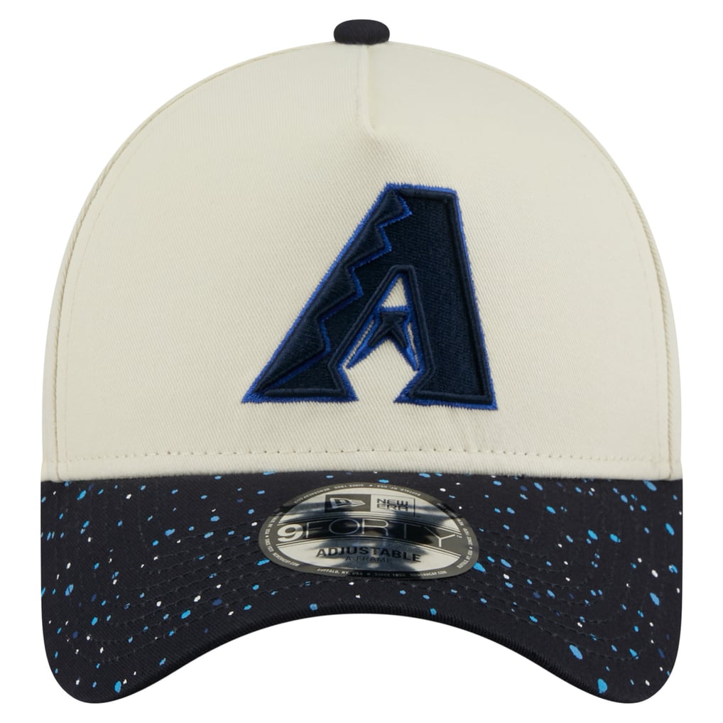  Arizona Diamondbacks New Era Speckle A-Frame 9FORTY Adjustable Hat - Cream
