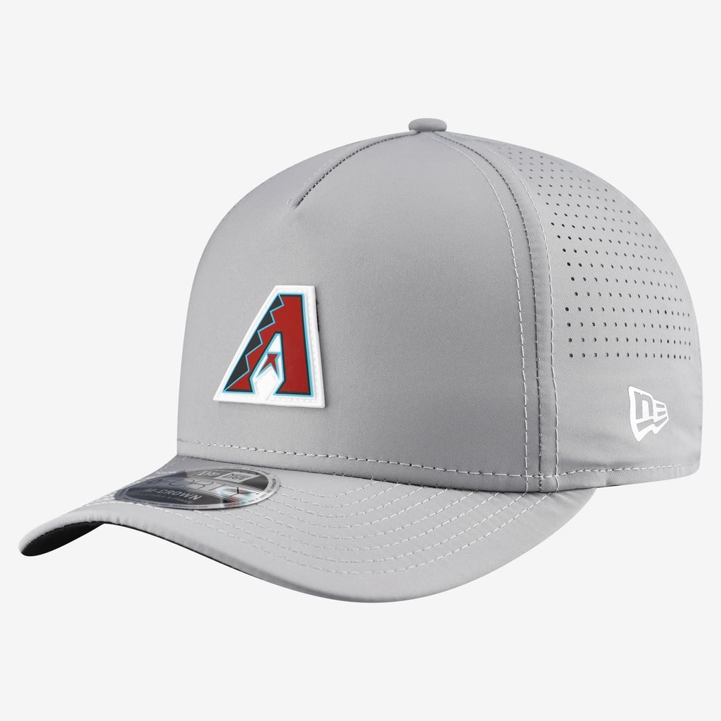  Arizona Diamondbacks New Era Micro Logo 9FORTY M-Crown A-Frame Adjustable Hat - Gray