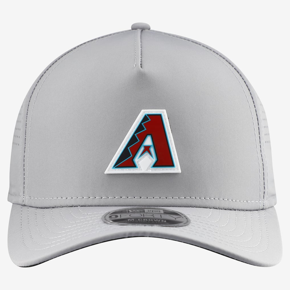 Arizona Diamondbacks New Era Micro Logo 9FORTY M-Crown A-Frame Adjustable Hat - Gray