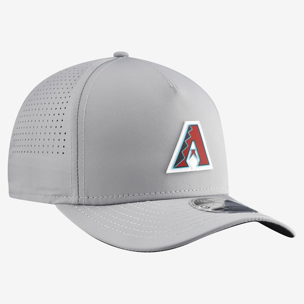  Arizona Diamondbacks New Era Micro Logo 9FORTY M-Crown A-Frame Adjustable Hat - Gray