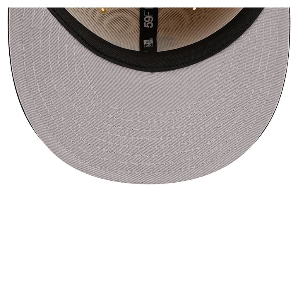 Arizona Diamondbacks New Era Two-Tone Embroidered Visor 59FIFTY Fitted Hat - Light Beige