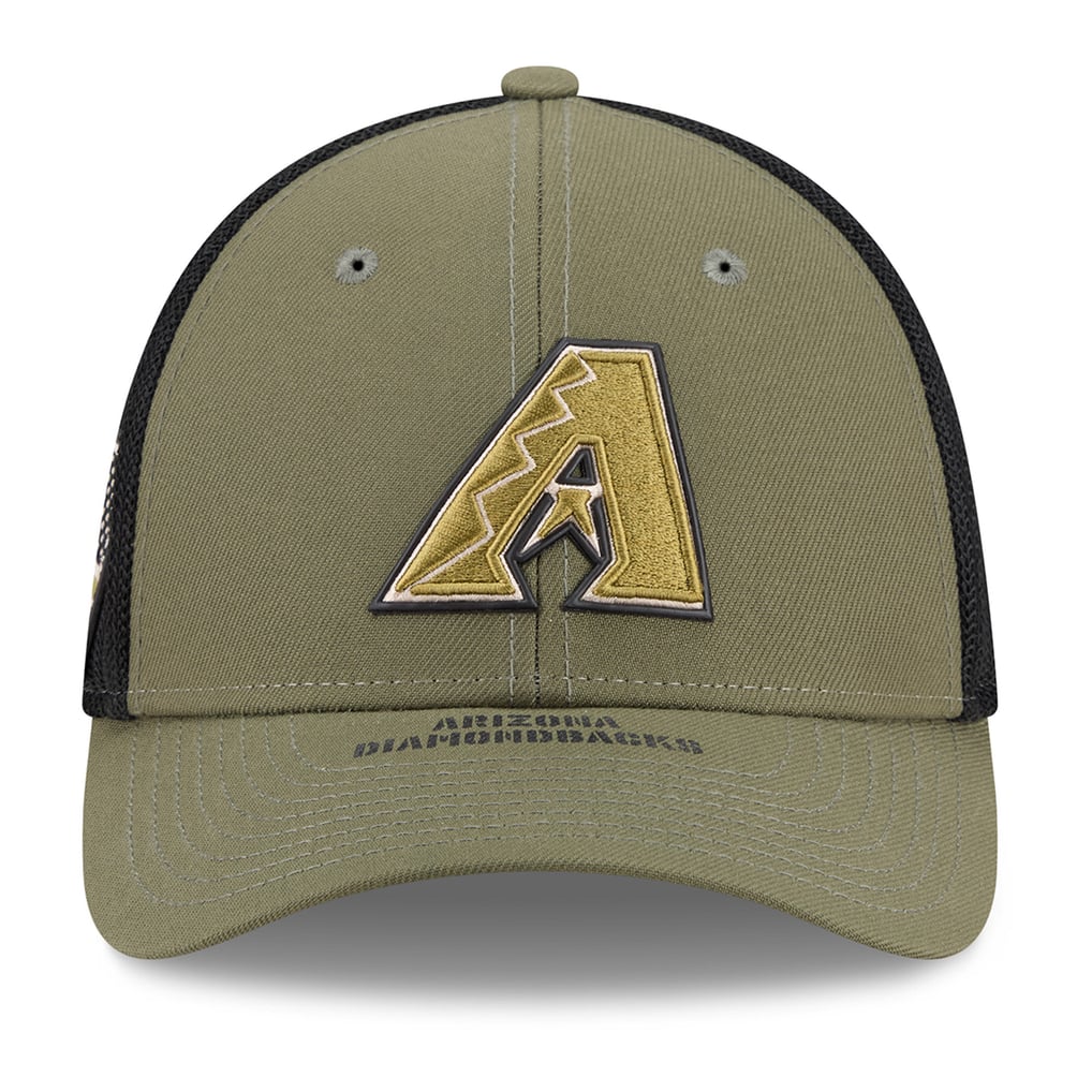  Arizona Diamondbacks New Era 2026 Armed Forces Day 39THIRTY M-Crown Flex Hat - Olive