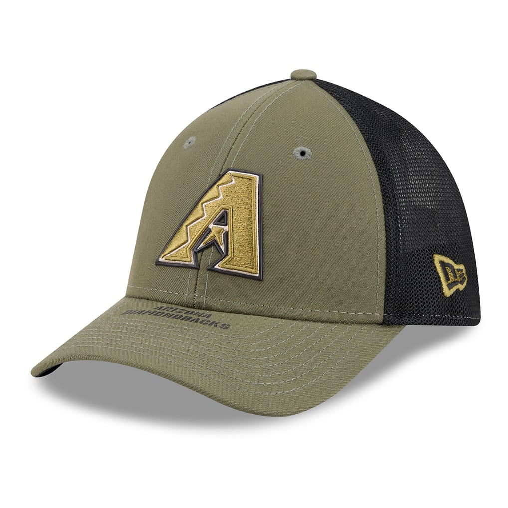 Arizona Diamondbacks New Era 2026 Armed Forces Day 39THIRTY M-Crown Flex Hat - Olive