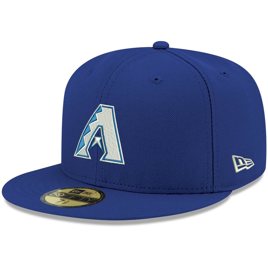 Arizona Diamondbacks New Era White Logo 59FIFTY Fitted Hat - Royal 