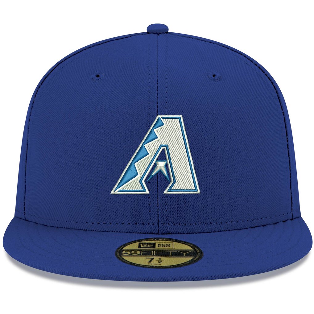 Arizona Diamondbacks New Era White Logo 59FIFTY Fitted Hat - Royal 