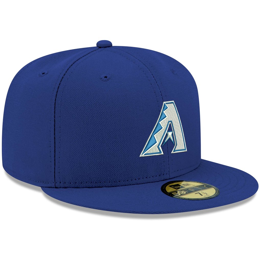 Arizona Diamondbacks New Era White Logo 59FIFTY Fitted Hat - Royal 