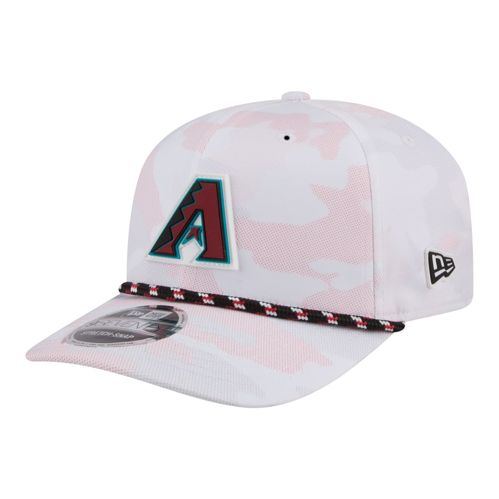  Arizona Diamondbacks New Era Camo Rope 9SEVENTY Adjustable Hat - White